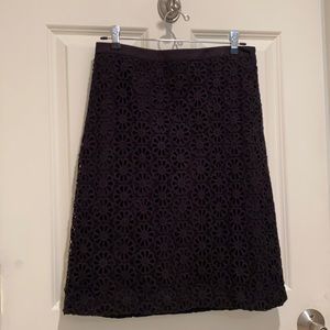 Talbots Skirt-Lace Overlay Short Length Size 4 NWT